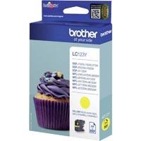 Cartouche dencre BROTHER LC-123Y Jaune