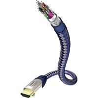 Câble de raccordement Inakustik 0042302 [1x HDMI mâle 1x HDMI mâle] 2 m argent-bleu