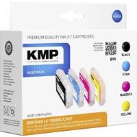 KMP Encre remplace Brother LC-1000 compatible pack bundle noir, cyan, magenta, jaune B9V 1035,0005