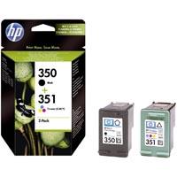HP Cartouche dencre 350, 351 dorigine pack bundle noir, cyan, magenta, jaune SD412EE Pack de cartouches