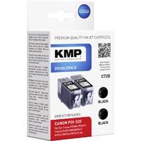Lot de 2 cartouches compatible KMP C72D noir - remplace Canon PGI-520
