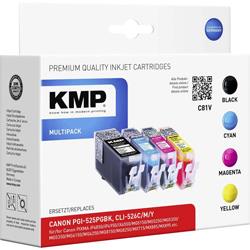 Pack de 3 cartouches dencre compatibles KMP équivalent Canon PGI-525 et CLI-526