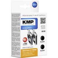 KMP Encre remplace Brother LC-985 compatible lot de 2 noir B33D 1523,0021