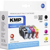 KMP Encre remplace HP 364XL compatible pack bundle noir, cyan, magenta, jaune H62V 1712,0005