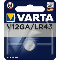 Pile Bouton VARTA V12GA/LR43
