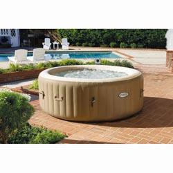 Spa gonflable Intex PURE SPA rond beige