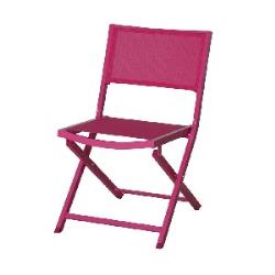 Chaise pliante coloris rose SYDNEY