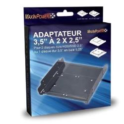 Accessoires PC - MaxInPower - Adaptateur SSD/HDD vers baie 5.25""