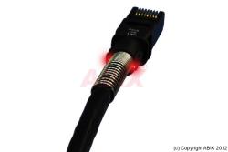 Câble Réseau - PatchSee - Cat 6a U/FTP avec repérage lumineux - noir / 0,60m