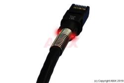 Câble Réseau - PatchSee - Cat 6a U/FTP avec repérage lumineux - noir / 0,90m