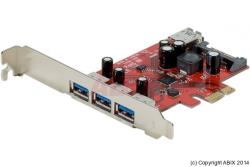 Carte Contrôleur - GENERIQUE - Carte PCI Express 4 ports USB 3.0