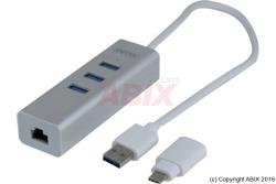 Carte réseau - GENERIQUE - USB3.0 Gigabit - Hub / Convertisseur USB TypeC