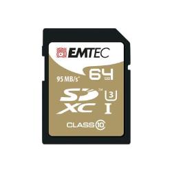 Cartes mémoire EMTEC SDXC Class10 Speedin 64Go