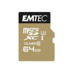 Cartes mémoire EMTEC microSDXC Class10 Speedin 64Go
