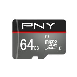 Cartes mémoire PNY Turbo microSDXC UHS-I- 64Go + Adaptateur SD