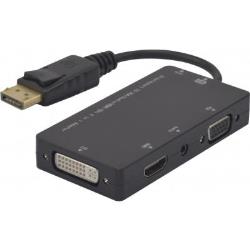 Connectique Audio/Vidéo - GENERIQUE - Convertisseur DisplayPort vers HDMI/VGA/DVI-D