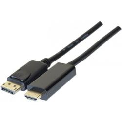 Connectique Audio/Vidéo - GENERIQUE - Cordon DisplayPort 1.2 vers HDMI 2.0 M/M - 2m