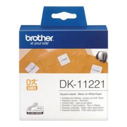 Conso imprimantes - BROTHER - DK11221 - Etiquettes papier carrées