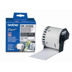 Conso imprimantes - BROTHER - DK22205 - Ruban papier blanc résistant