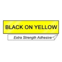 Conso imprimantes - BROTHER - TZeS651 - Noir sur jaune