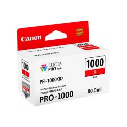 Conso imprimantes - CANON - PFI-1000 R - Rouge/ 80ml