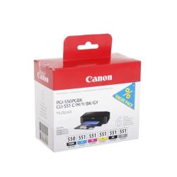 Conso imprimantes - CANON - MultiPack PGI-550 + CLI-551BK/M/C/Y/GY