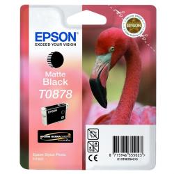 Conso imprimantes - EPSON - Série Flamant Rose - Noir Mat - T0878