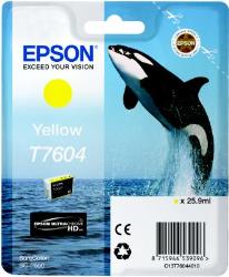 Cartouche d'encre Epson T7604 jaune Orque