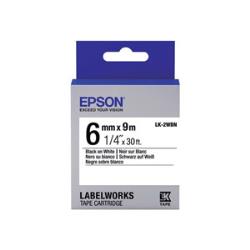 Conso imprimantes - EPSON - LK-2WBN- Noir/Blanc