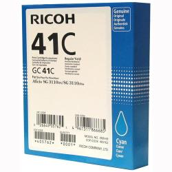 Conso imprimantes - RICOH - GC41C - Cyan / 2200 pages