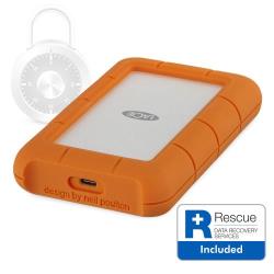 Disque Dur externe - LACIE - Rugged Secure USB 3.1 / Thunderbolt 3 - 2To