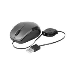 Périphérique d'entrée - DACOMEX - Mini souris noire à cordon usb rétractable