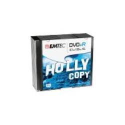 Supports de stockage - EMTEC - Pack de 10 DVD+R 4,7GB 16x Slim