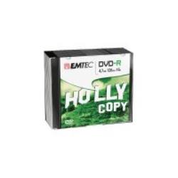 Supports de stockage - EMTEC - Pack de 10 DVD-R 4,7GB 16x Slim