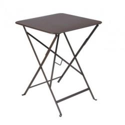 Table Bistro 57x57 cm pliante, Fermob - Couleur - Rouille