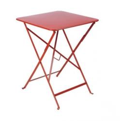 Table Bistro 57x57 cm pliante, Fermob - Couleur - Coquelicot