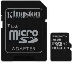 Carte Micro SD Kingston Canvas Select 16Go SDHC
