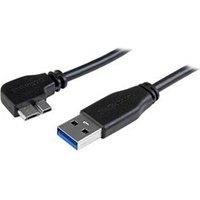 Câble micro USB 3.0 vers USB 3.0 coudé - 2m
