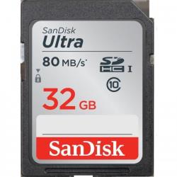 Carte SD Sandisk Ultra SDHC 32Go 80MB/s Class 10