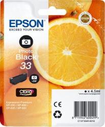 Cartouche d'encre Epson T3341 Noire Photo Premium Série Orange