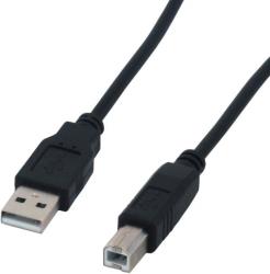 Câble compatible USB 2.0 type A / B mâle - 1.80m - Noir