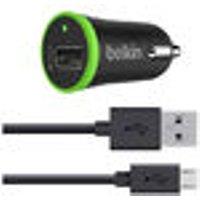Micro Chargeur allume cigare 2,4 amps avec cable micro USB noir