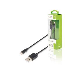 Câble de charge et sync USB AM - Lightning Apple Lightning - USB A Mâle 1 m Noir