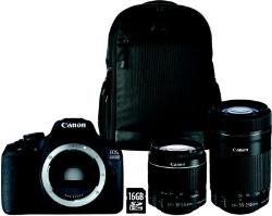 Appareil photo Reflex Canon EOS 2000D+18-55 IS+55-250 IS+Sac+SD