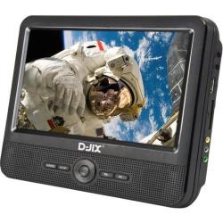 D-JIX PVS 706-70DP Lecteur DVD portable 7"" Double écran + Supports appui-tête