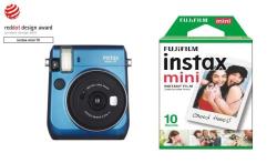 Appareil Photo Instantané Fujifilm Instax Mini 70 Bleu des Iles + Instax Mini Pack 1x 10 Poses