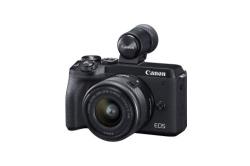 Appareil photo hybride Canon EOS M6 Mark II + objectif EF-M 15-45 mm f/3.5-6.3 IS STM + Viseur électronique EV