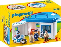 Playmobil PLAYMOBIL 1.2.3 9382 Commissariat de police transportable