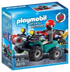 Playmobil City Action 6879 Quad avec treuil et bandit
