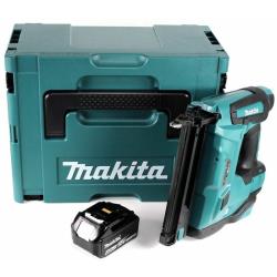 Makita DBN 500 M1J Cloueuse sans fil 15-50 mm 90° 18 V + 1x Batterie 4,0 Ah + Coffret MakP